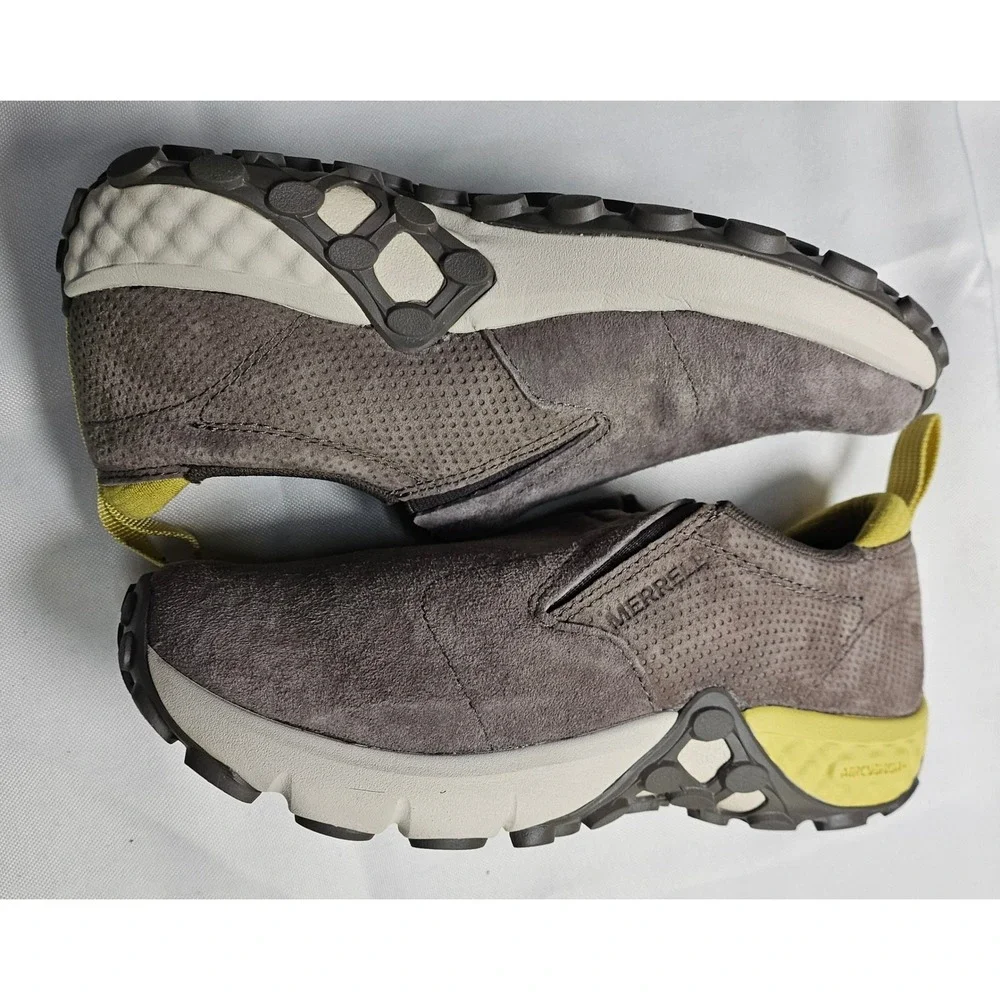 Merrell Falcon Slip On Shoes Women Size 5.5 Grey Yellow Trail Running J45752 NEW